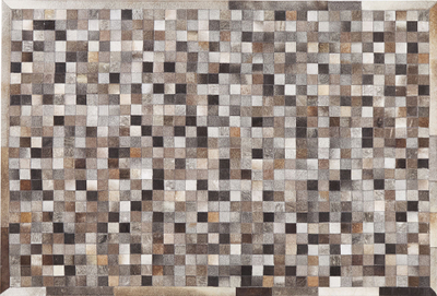 Tapet Beliani ARMUTLU, lëkurë lope, 160x230 cm, gri
