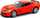 Makine lodër Daffi Chevrolet Corvette Grand Sport, shkalle 1:32, metal, e kuqe