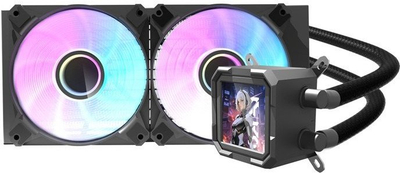 Ftohës uji për procesor DarkFlash DV240S, radiator 240mm, ARGB, i zi