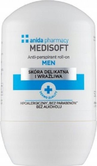 Deodorant roll on ANIDA MediSoft Men, anti djersitje, 50ml