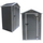 Shtpiz kopshti Saska Garden Tool House, PVC, 133.5x103x202 cm, gri e errët