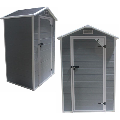 Shtpiz kopshti Saska Garden Tool House, PVC, 133.5x103x202 cm, gri e errët