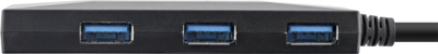 Hub USB InLine për tavolinë, 5 porta, USB 3.2 Gen 1, i zi