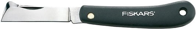 Thikë kopshtarie Fiskars Budding Knife 170mm, teh çeliku, dorezë plastike, portokalli