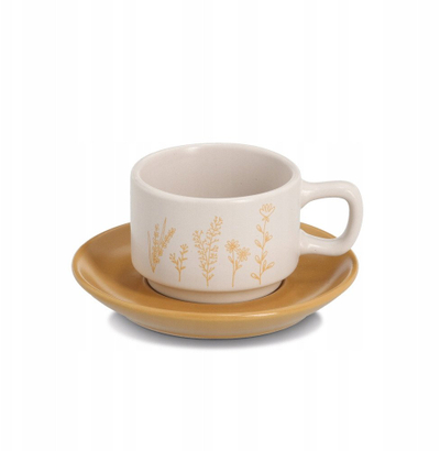 Set filxhanësh espresso Zeller Present Flowers, 8 copë, qeramike, shumëngjyrëshe