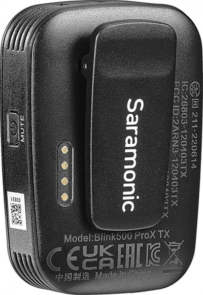 Sistem mikrofoni pa tel Saramonic Blink500 ProX B4, 2 kanale, me Lightning për iPhone, i zi