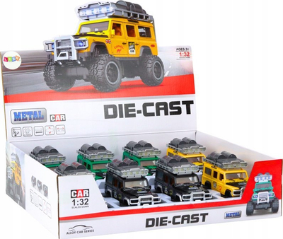 Makine lodër off road Guard 1:32, metal, me drita edhe zë, me ngjyra