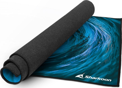 Tapet për dysheme Sharkoon SKILLER SFM12 Undertow, 120 x 120 cm, 5 mm, blu