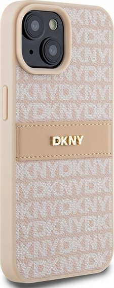 Маска за телефон DKNY DKHCP15MPRTHSLP, за ајфон 15 плус 14 плус 6.7", розова