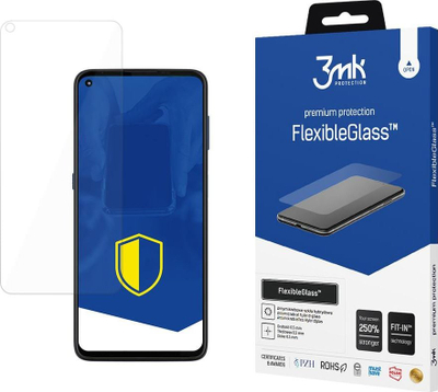 Mbrojtës ekrani 3MK FlexibleGlass për Motorola Moto G9 Plus, xham hibrid, antibakterial, transparent