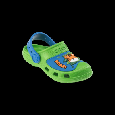 Sandale për kalamaj Coqui MAXI Jungle, ergonomike, jeshile blu