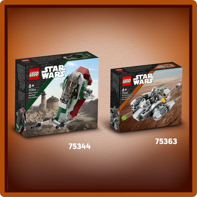 Set LEGO Star Wars Mandalorian N-1 Starfighter 75363, Microfighter, gri