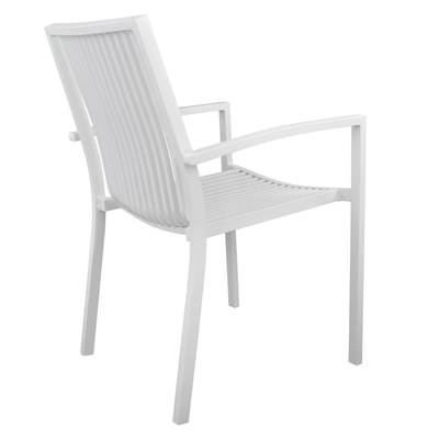 Karrige aluminum BRONCA HM5130.01 54,2x59x83,5 cm, e bardhë
