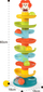Lodër spirale me topa Woopie Baby Roll Ball, 60cm, 6 topa, shumëngjyrëshe
