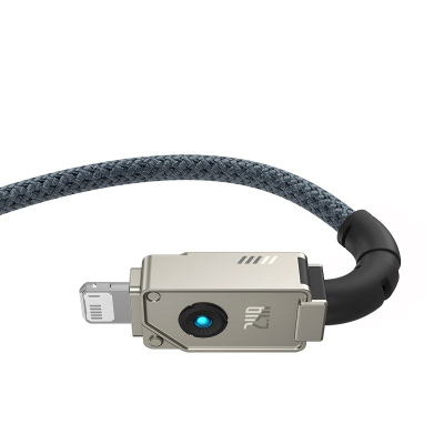 Kabllo USB në Lightning Baseus Unbreakable, 2.4A, 2 m, i bardhë