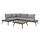 Set mobiliesh kopshti HomeMarkt Sabine HM5126.12, 2 pjesë, kornizë alumini, jastëkë gri