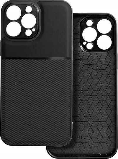 Futrollë Noble për Xiaomi Redmi Note 13 5G, silikon TPU, antirrëshqitëse, e zezë