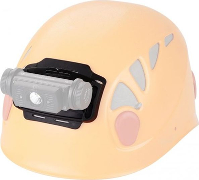 Mbajtëse për helmetë Fenix ALG-03 V2.0, për drita koke, me ngjitje, e zezë