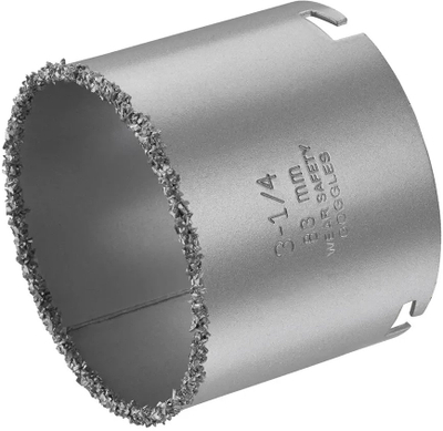 Кружна фреза Irwin TCT HM, 83 mm, за тули и газиран бетон, сиво металик