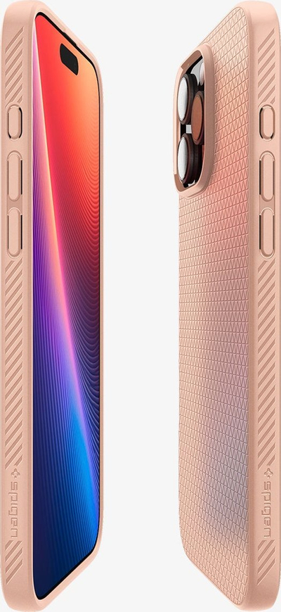 Mbulesë telefoni Spigen Liquid Air për iPhone 16 Pro, TPU, Rose Titanium