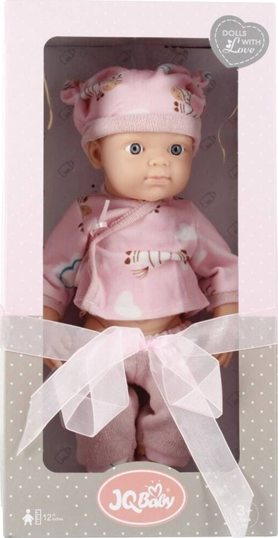 Kukull bebe Mega Creative 482468, 30 cm, trup i butë, rozë