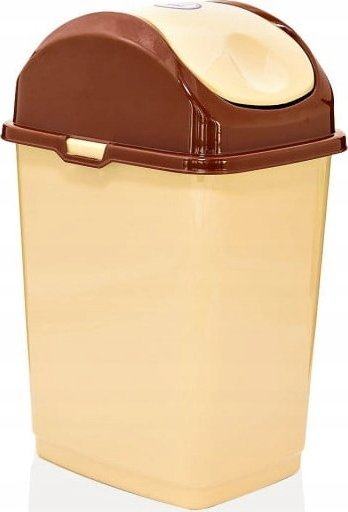 Kosh plehrash SLIM 10L, hapje anësore tilt, 240x195x365 mm, bezhë