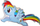 Balonë folie Flexmetal My Little Pony Rainbow Dash, 61 cm, shumëngjyrëshe