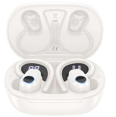 Безжични слушалки Hoco EQ8 Pure Joy, Bluetooth 5.3, 7 часа батерија, бели