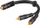 Kabëll audio Goobay 50375, RCA 1 në 2, 0.2 m, i zi