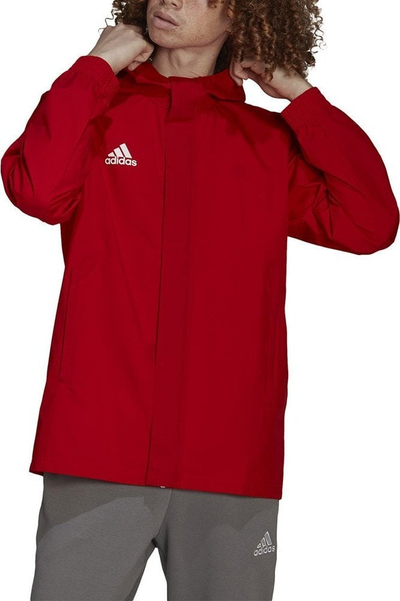 Xhaketë sportive Adidas Entrada 22 All Weather M IK4009, për burra, poliestër i ricikluar, e kuqe