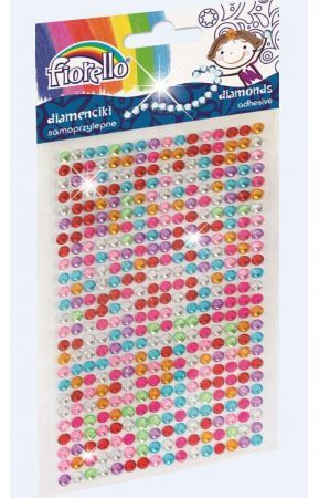 Sticker dekorativ Fiorello Crystals, vetëngjitës, shumëngjyrësh