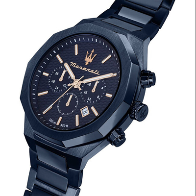 Ore Relic Stile Chronograph R8873642008, kuarc, 100m, e zezë