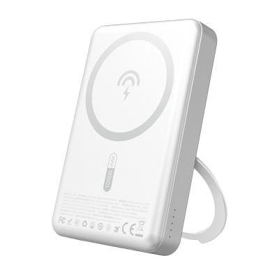 Power bank Dudao K28, 10000mAh, MagSafe PD 22.5W, ngjyrë argjendi
