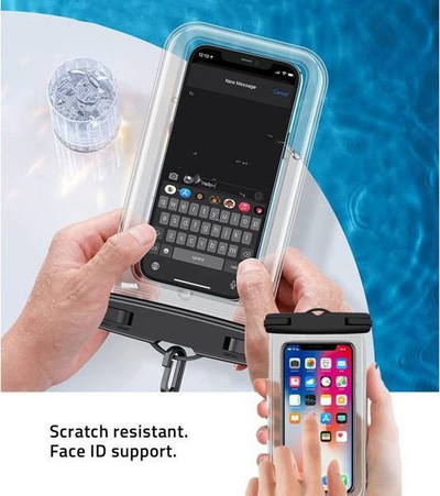 Futlle uji Tech-Protect UWC7, universale 6.9\", IPX8, zezë me portokalli