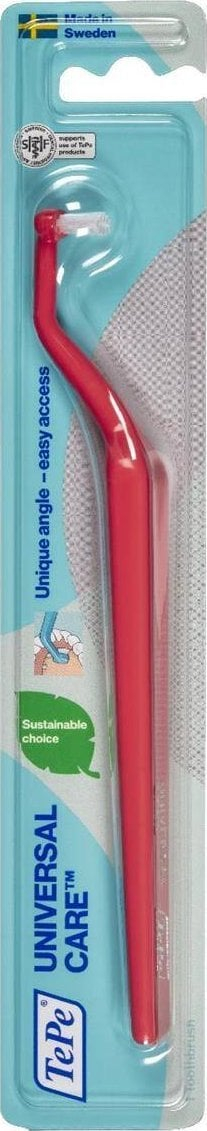 Furçë dhëmbësh TePe Universal Care Soft Slim, kokë e hollë, për aparate e implante