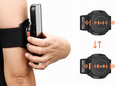 Mbajtëse dore për telefon Vrig MG-13L Claw Mini System, alumini, magnetike, e zezë