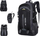 Çantë shpine Spacious Strong 40L, hiking trekking, me portë USB, e zezë