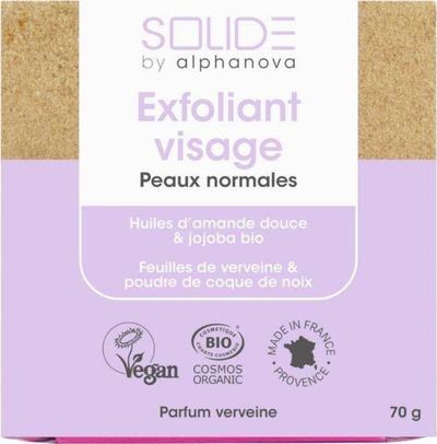 Sapun fytyre eksfoliues Alphanova Solide, 75g