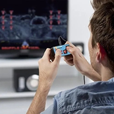 Конзола за игри Find Me a Gift Plug and Play Retro TV Games, 200 игри, директно поврзување со ТВ, шарена