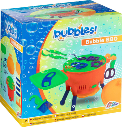 Lodër flluska Grafix Bubble BBQ, makinë flluskash në formë grilli, me shumë ngjyra
