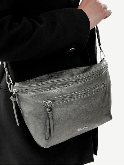 Çantë crossbody për femra Tamaris, e argjendtë
