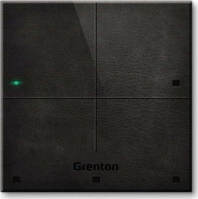 Panel prekje Grenton Smart Panel 4B, 4 butona, për shtëpi inteligjente, i zi