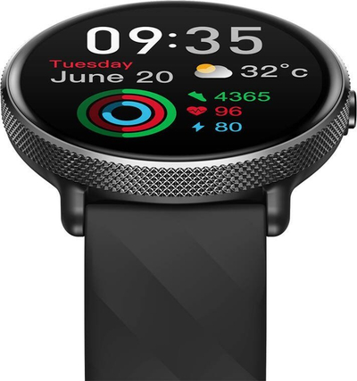 Ora e zgjuar Zeblaze GTR 3 Pro, ekran 1.43" AMOLED, IP68, e zezë