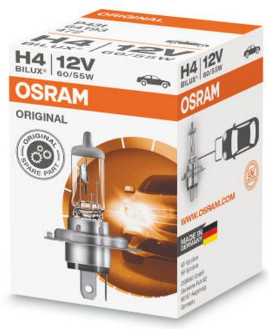 Llambë feneri Osram H4 P43T, 12V, 60/55W, transparente
