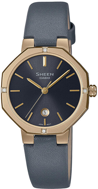 Orë për femra Casio Sheen SHE-4543GL-8AUER (006), e hirtë