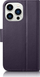 Mbulesë telefoni iCarer Wallet Case 2n1 për iPhone 14 Pro Max, lëkurë origjinale, me xhepa për karta, lejla