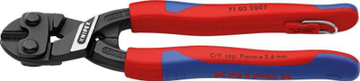 Prerëse bulonash Knipex 71 02 200 T, 200mm, çelik krom vanadium, doreza plastike