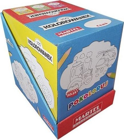 Set fletore ngjyrosjeje Martel MIX, 100 copë, 8 faqe, shumëngjyrëshe