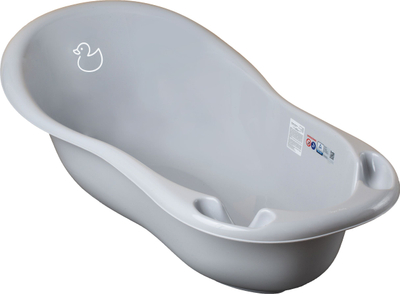 Vaskë anatomike për bebe Duckling, 102 cm, plastike, gri