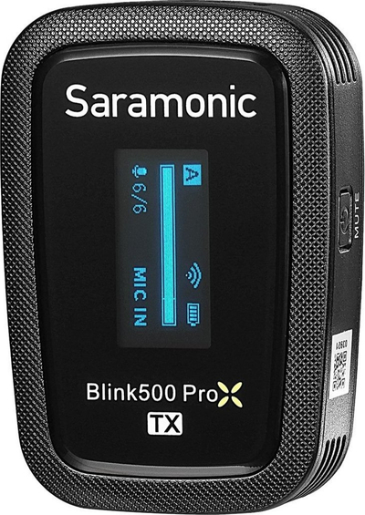 Sistem mikrofoni wireless Saramonic Blink500 Pro XB6 2023, 2 transmëtues, USB-C, i zi